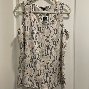 New with Tags-Express-Sz Lg-Snakeskin print Top-Super Sexy